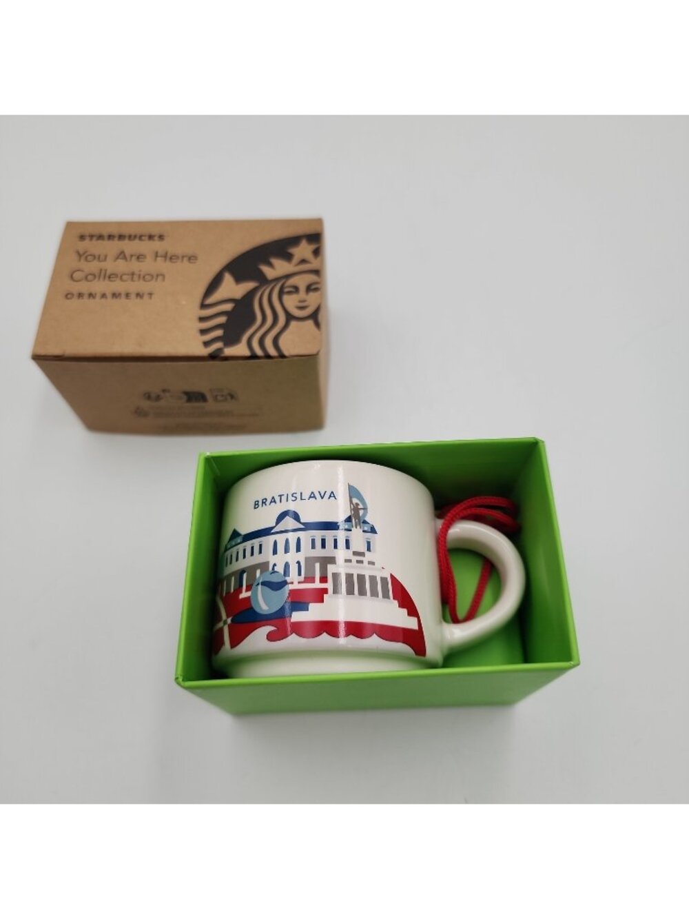 Starbucks mug 2oz You are here ornament collection Bratislava New Box 2026